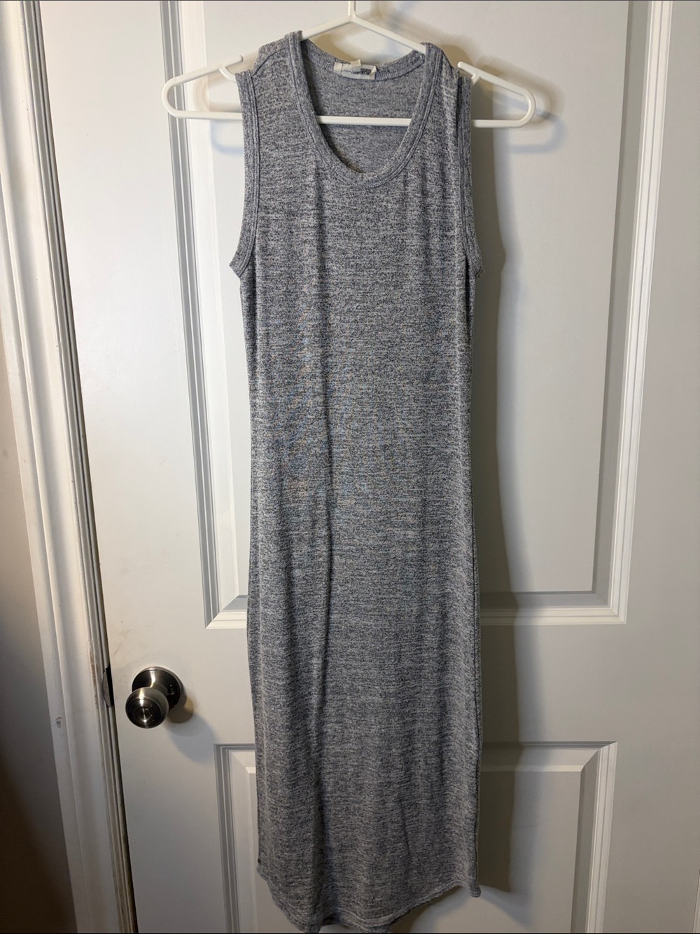 Wilfred Gray Ribbed Tank Maxi Dress